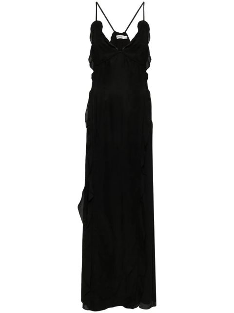 Simkhai Emily ruffled maxi dress - Black - zdjęcie produktu nr 1