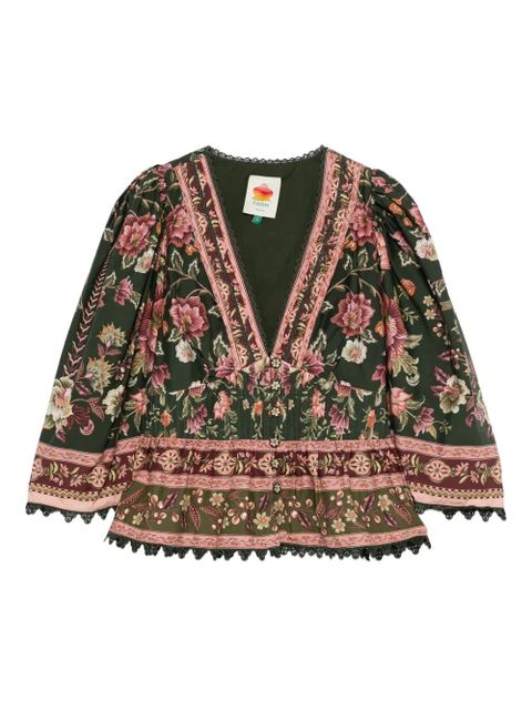 FARM Rio Flowering Garden Three top - Green - zdjęcie produktu nr 1