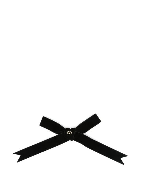 Valentino Garavani velvet hair bow - Black - zdjęcie produktu nr 1