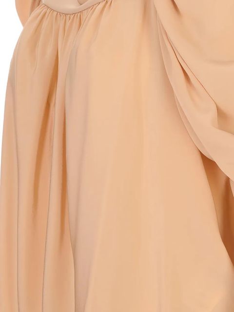 Chloé gathered puff-sleeve blouse - Neutrals