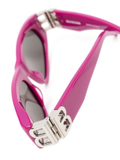 Balenciaga Eyewear logo-plaque cat-eye sunglasses - Purple