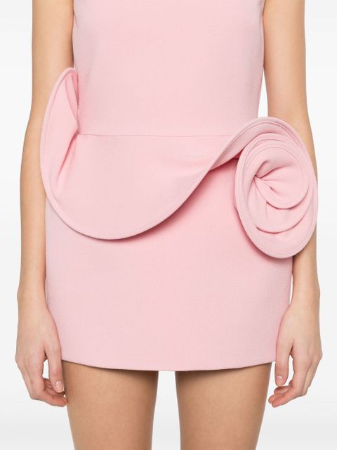 Magda Butrym floral-appliqué sheath mini dress - Pink