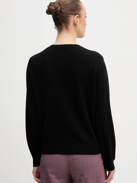 United Colors of Benetton sweter wełniany damski kolor czarny 1002D10BG