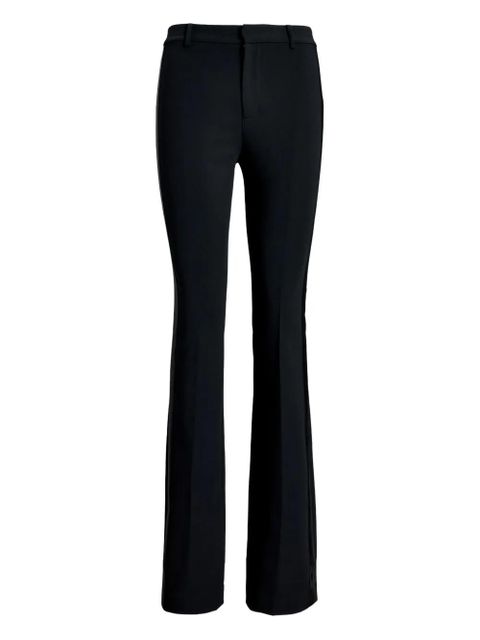 Lauren Ralph Lauren satin-stripe straight trousers - Black - zdjęcie produktu nr 1