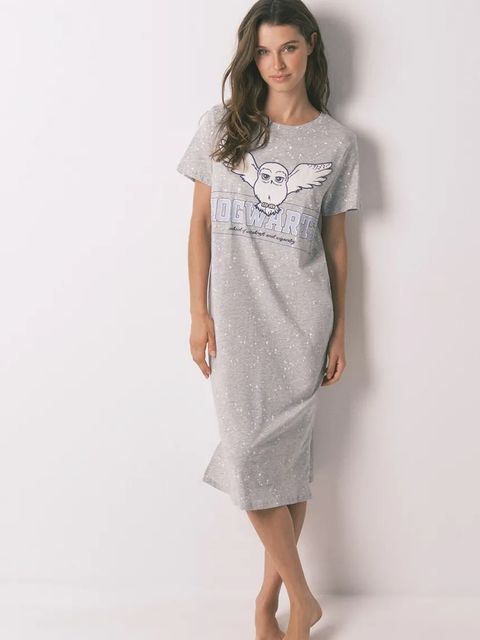 women'secret piżama damska kolor szary bawełniana 4442110 - zdjęcie produktu nr 1