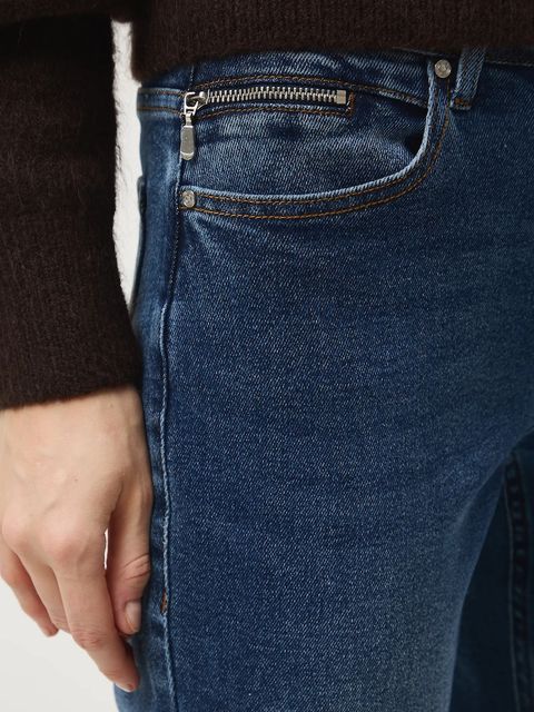 Medicine jeansy damskie kolor granatowy