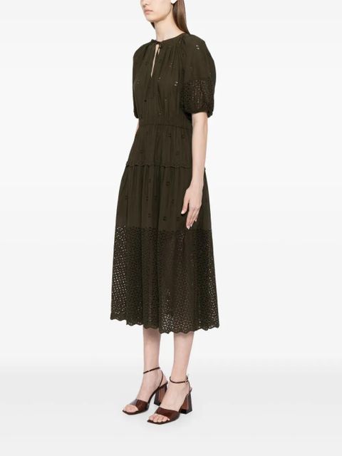 Ulla Johnson Nova cotton midi dress - Green