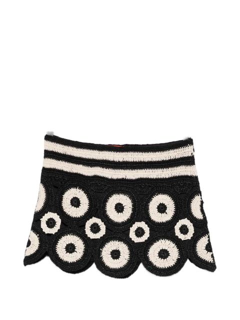 Simon Miller Beep Beep crochet mini skirt - Black - zdjęcie produktu nr 1