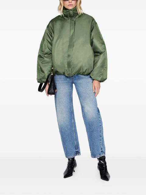 ANINE BING collar cyrus jacket - Green
