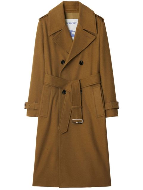 Burberry belted cashmere trench coat - Brown - zdjęcie produktu nr 1