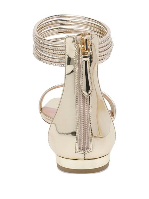 Aquazzura Sway zip sandals - Gold