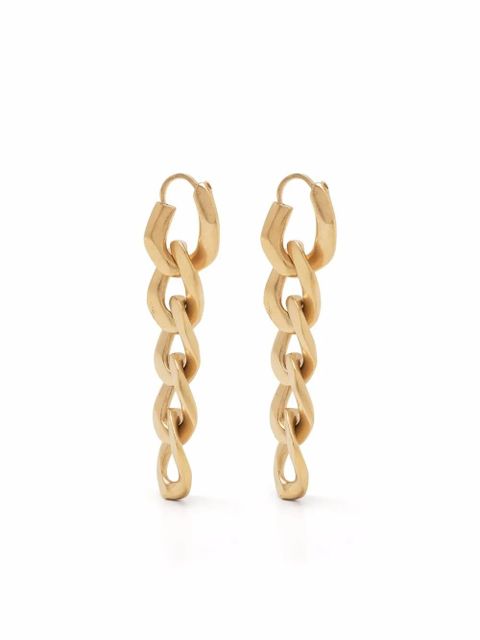 Maison Margiela curb-chain drop earrings - Gold - zdjęcie produktu nr 1