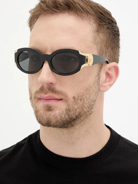 Versace okulary przeciwsłoneczne damskie kolor czarny 0VE4503U