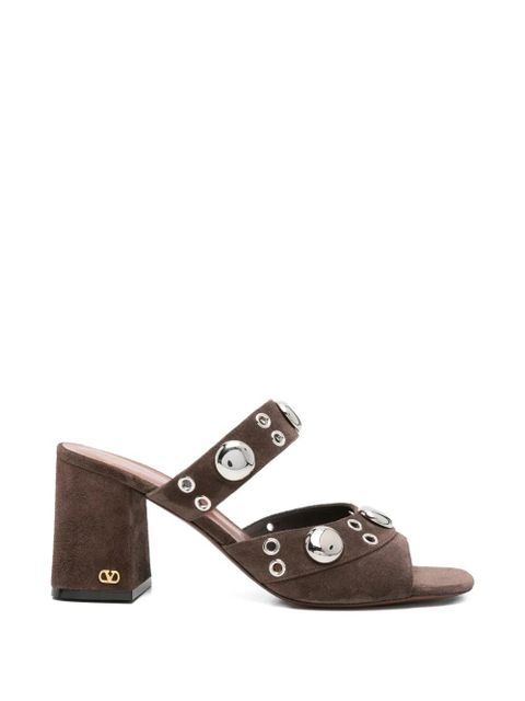 Valentino Garavani eyelet-detail sandals - Brown - zdjęcie produktu nr 1