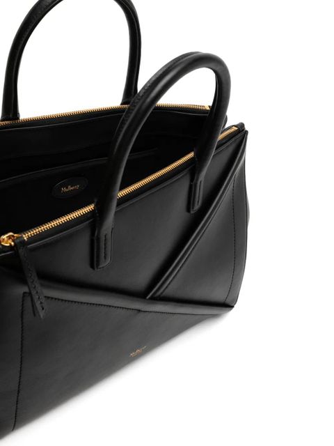 Mulberry M zipped top handle bag - Black
