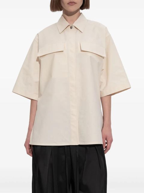 Jil Sander patch pocket shirt - Neutrals