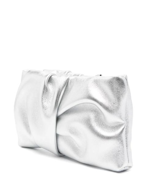 Jimmy Choo Bonny leather clutch bag - Grey