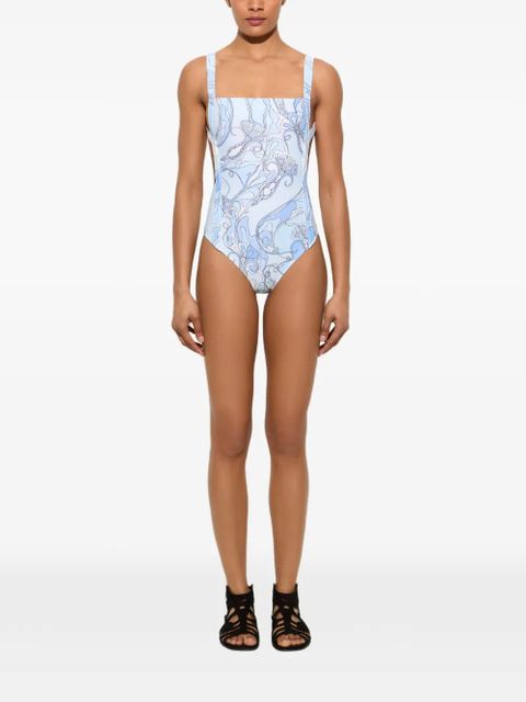 PUCCI Orchidee-print swimsuit - Blue - zdjęcie produktu nr 2