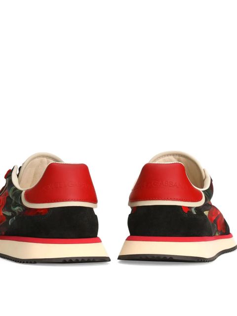 Dolce & Gabbana floral-print sneakers - Black - zdjęcie produktu nr 2