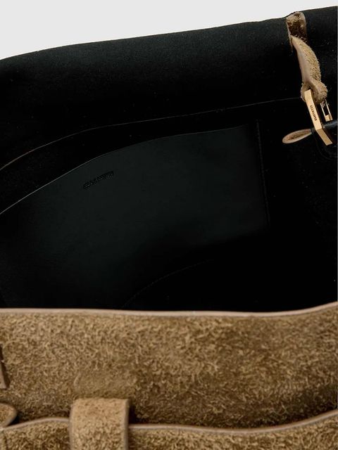 AllSaints torebka nubukowa URSA