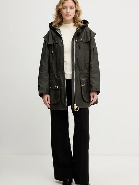 Barbour kurtka bawełniana Aberford kolor zielony przejściowa LWX1520