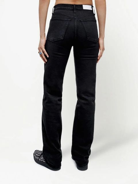 RE/DONE straight-leg high-rise jeans - Black