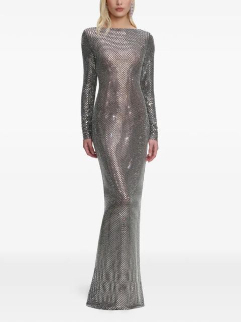 Self-Portrait embellished maxi dress - Silver - zdjęcie produktu nr 1
