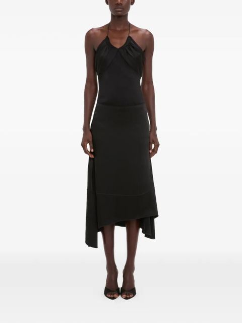 Victoria Beckham asymmetric midi skirt - Black - zdjęcie produktu nr 2