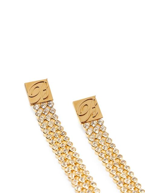 Blumarine crystal-embellished earrings - Gold