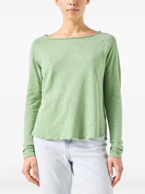 American Vintage Sonoma long-sleeve boat-neck top - Green