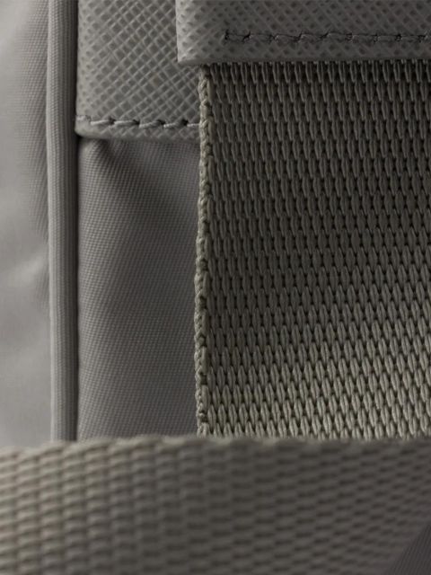 Prada logo-plaque shoulder bag - Grey