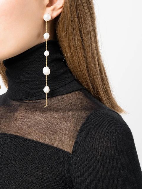 Cult Gaia Atum pearl drop earrings - White - zdjęcie produktu nr 2