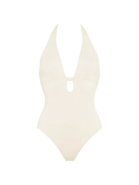 ERES halter v-neckline swimsuit - Neutrals - zdjęcie produktu nr 1