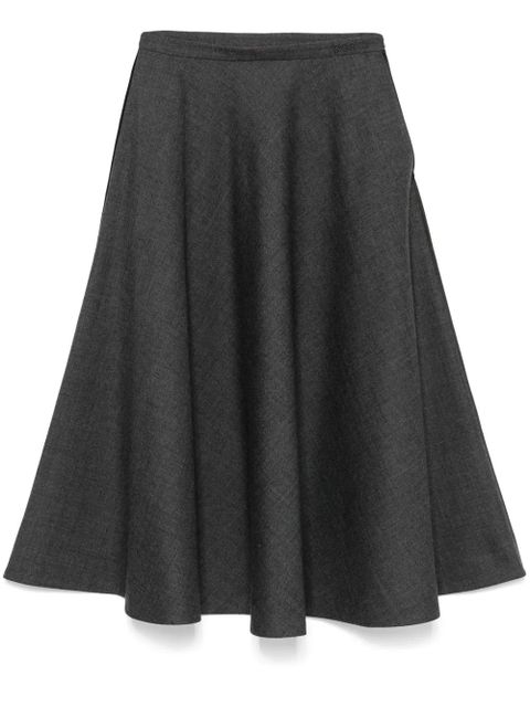 Gucci flared midi skirt - Grey - zdjęcie produktu nr 1