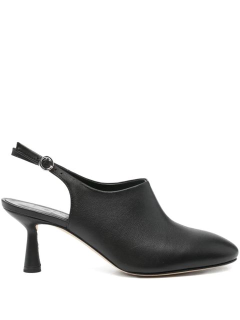 Aeyde 70mm leather slingback pumps - Black - zdjęcie produktu nr 1