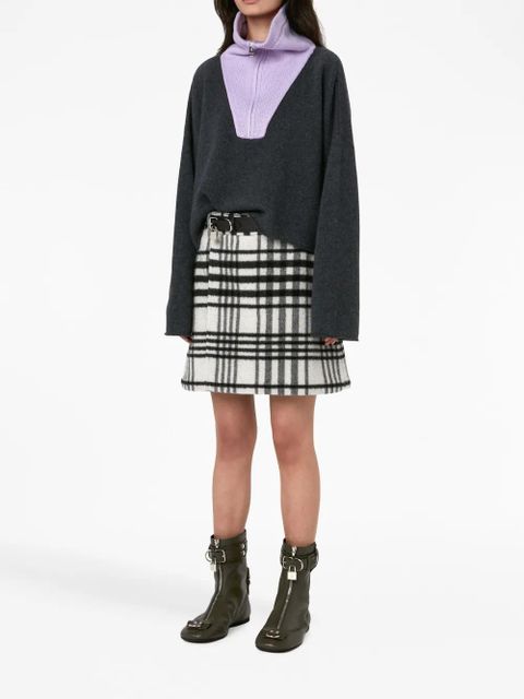 JW Anderson logo-patch zip-up jumper - Black