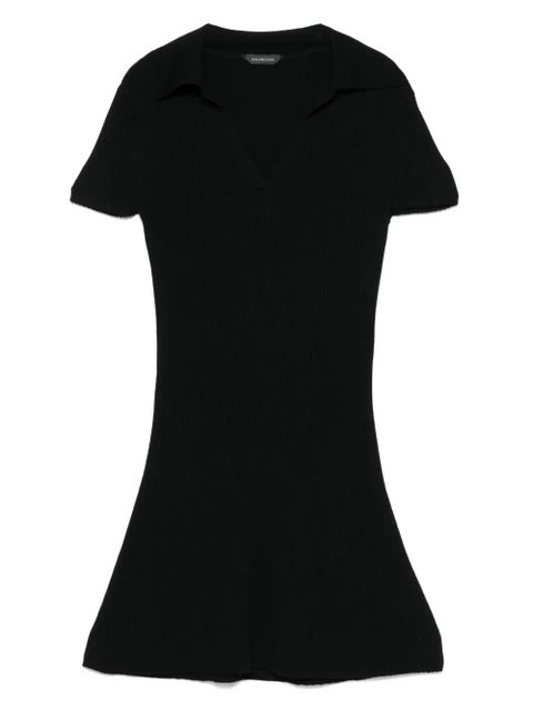 Balenciaga ribbed mini dress - Black - zdjęcie produktu nr 1