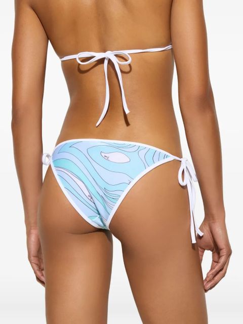 PUCCI marmo-print side-tie bikini bottoms - Blue - zdjęcie produktu nr 2