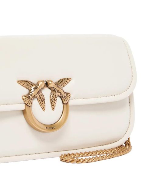 PINKO large Love Birds cross body bag - Neutrals