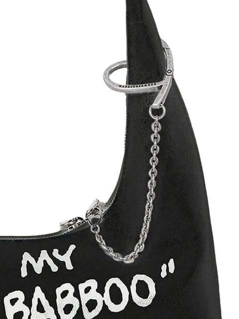 Marge Sherwood X Peanuts printed leather shoulder bag - Black - zdjęcie produktu nr 2