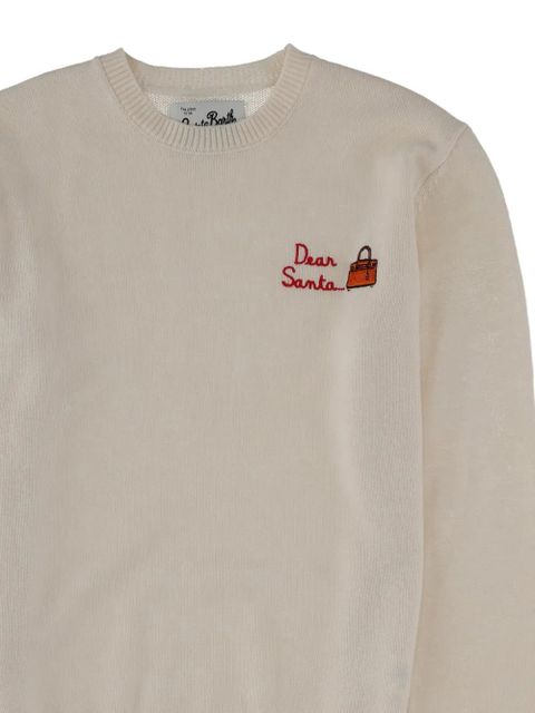 MC2 Saint Barth embroidery graphic sweater - White - zdjęcie produktu nr 2