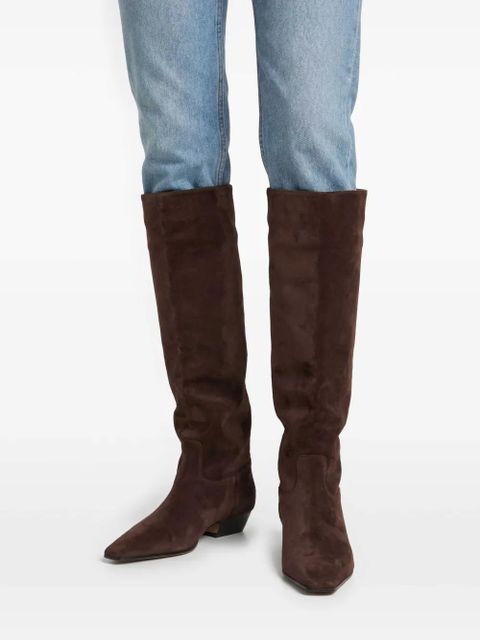 KHAITE The Marfa 35mm knee-high boots - Brown