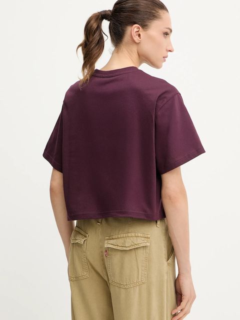 G-Star t-shirt bawełniany damski kolor fioletowy D26921.C336