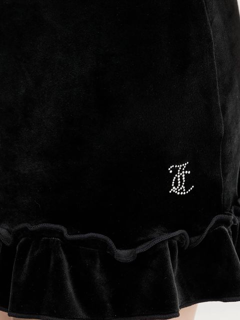 Juicy Couture spódnica welurowa RUFFLE