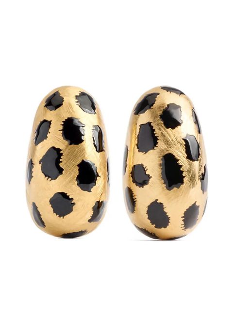 Jacquemus animal-print stud earrings - Gold - zdjęcie produktu nr 1