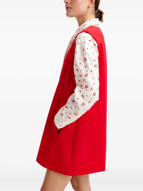 Essentiel Antwerp V-neck mini dress - Red