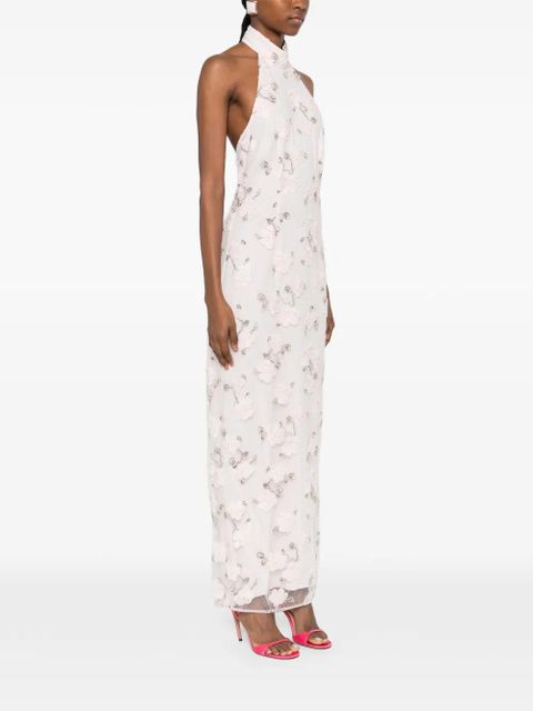 ROTATE BIRGER CHRISTENSEN halter-neck maxi dress - Pink