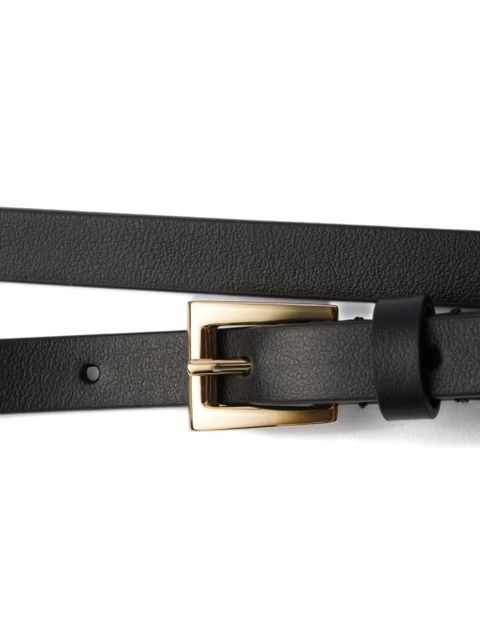 Prada leather square-buckle belt - Black - zdjęcie produktu nr 2