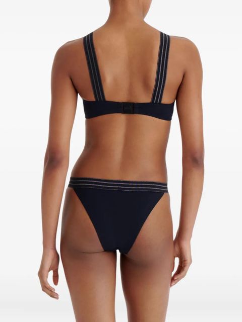 ERES Rendez-vous cross-strap bikini top - Black