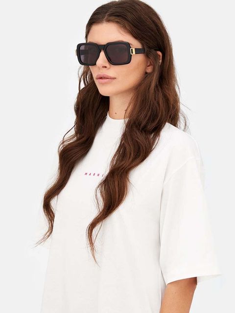 Marni okulary przeciwsłoneczne Zamalek kolor czarny EYMRN00054 001 L13 - zdjęcie produktu nr 2